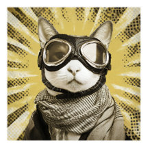 Gafas de aviador para gatos Resplandor solar