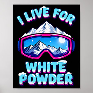 Póster Gafas de esquí para nieve en polvo Gafas de esquí