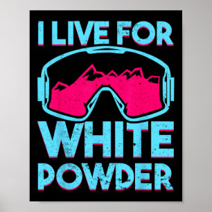 Póster Gafas de esquí retro para snowboard Vintage años 8