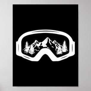 Póster Gafas de esquí Snowboard Gafas de esquí Nieve Depo