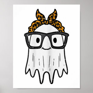 Póster Gafas de Fantasma de Halloween Lindas