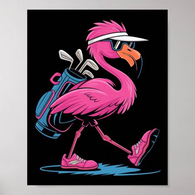 Póster Gafas de sol de golf Ping Flamingo para mujer, señ (Frente)