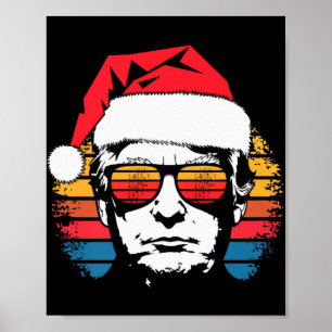 Póster Gafas de sol Vintage Retro Atardecer Donald Trump