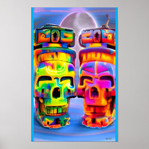 Póster Gage Skull de los gemelos del Revelador del Crepús