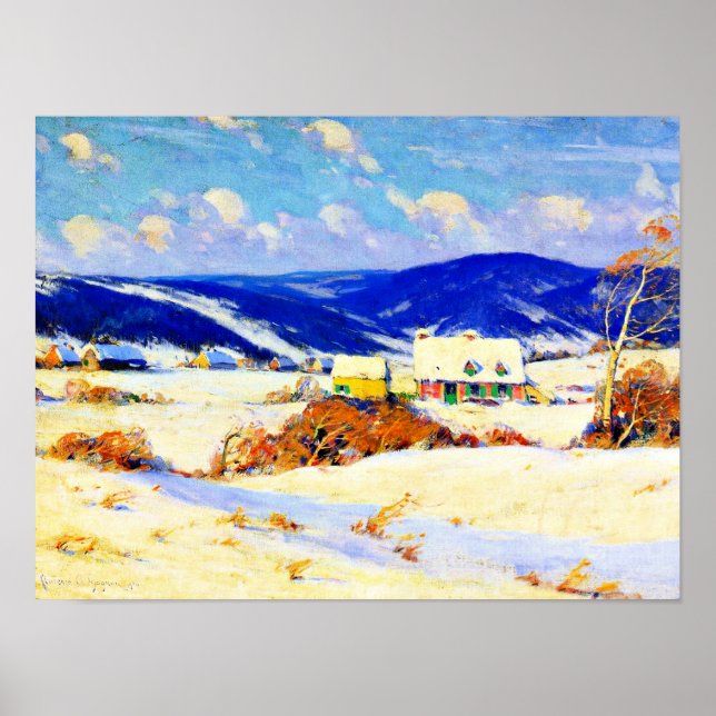 Póster Gagnon - En el invierno de los Laurentians (1) (Frente)