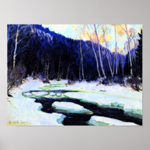 Póster Gagnon - River Thaw, fine art