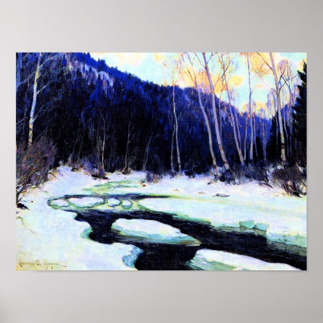 Póster Gagnon - River Thaw, fine art (Frente)