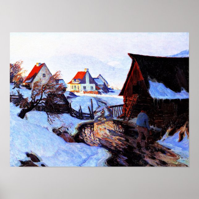 Póster Gagnon - Temprano en la mañana en marzo (Frente)