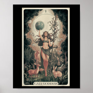 Póster Gaia Diosa Griega Día de la Madre Tierra Día de la