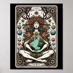 Póster Gaia Diosa Griega Pagan Madre Tierra Naturaleza Ta