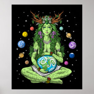 Póster Gaia Madre Diosa de la Tierra