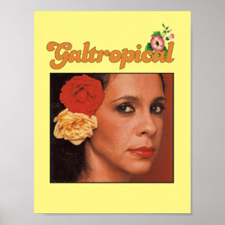 Póster Gal Costa Galtropical Rosa Chica de cosecha