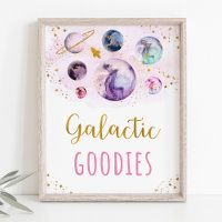 Galactic Goodies Pink Gold Space Birday