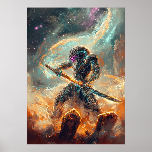 Póster Galactic Ronin – La Hoja Cósmica (Frente)
