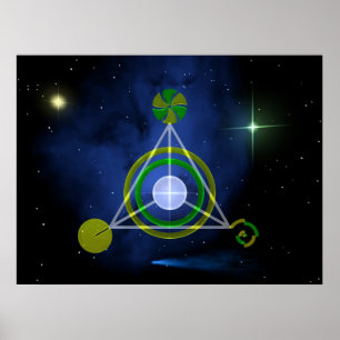 Póster Galactic Triangle