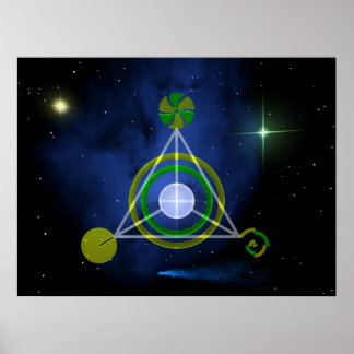 Póster Galactic Triangle