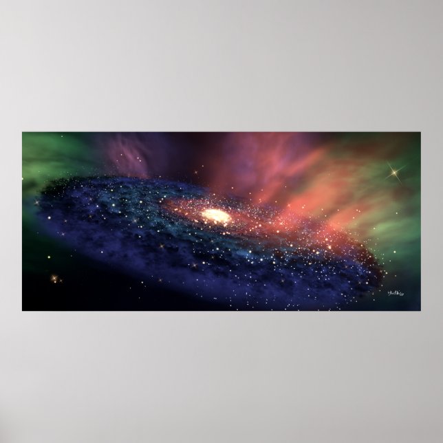 Póster Galacticismo - Galaxy 013, por Joseph A. Wraith (Frente)