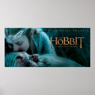 Póster Galadriel besa Gandalf