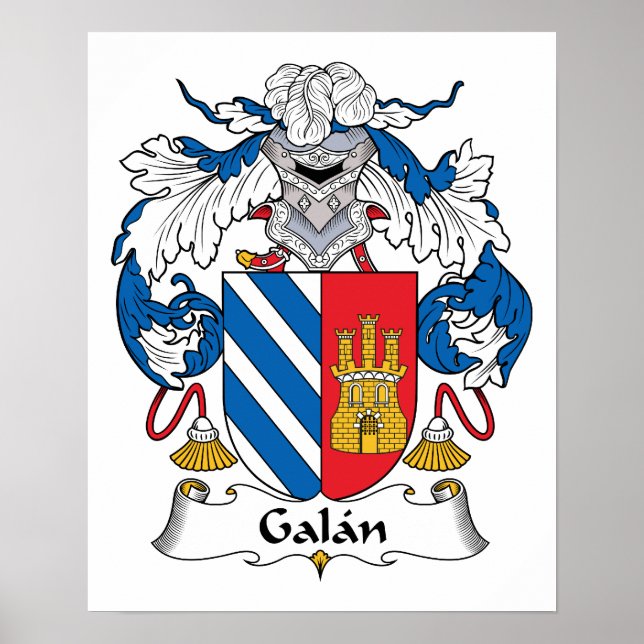 Póster Galan Family Crest (Frente)
