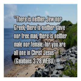 Póster Gálatas 3:28 WEBU