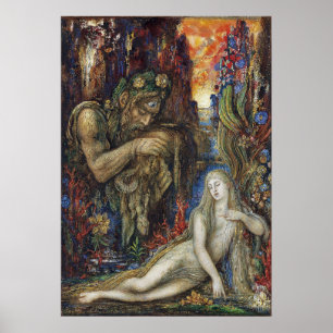 Póster Galatea Gustave Moreau Watercolor