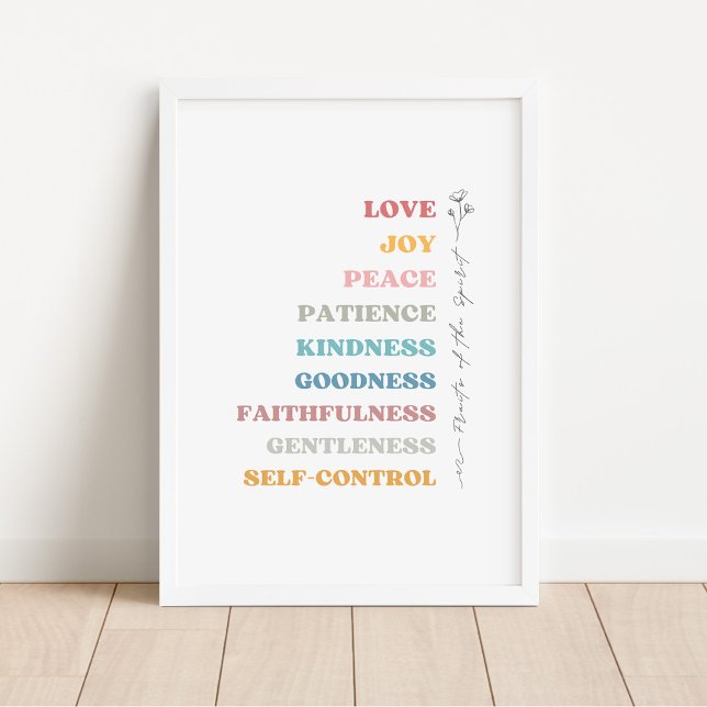 Póster Galatianos 5:22-23 Fruta del Espíritu (Subido por el creador)