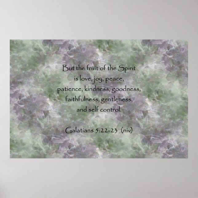 Póster Galatianos 5:22-23 ~ Fruta del espíritu (Frente)