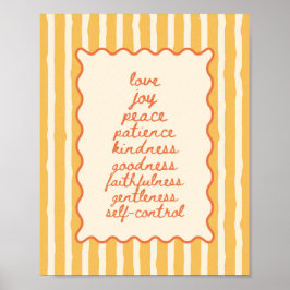 Póster Galatians 5:22-23 Fruit of the Spirit 