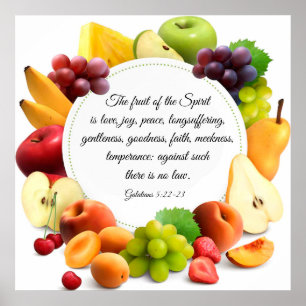 Póster Galatians 5:22-23 Poster