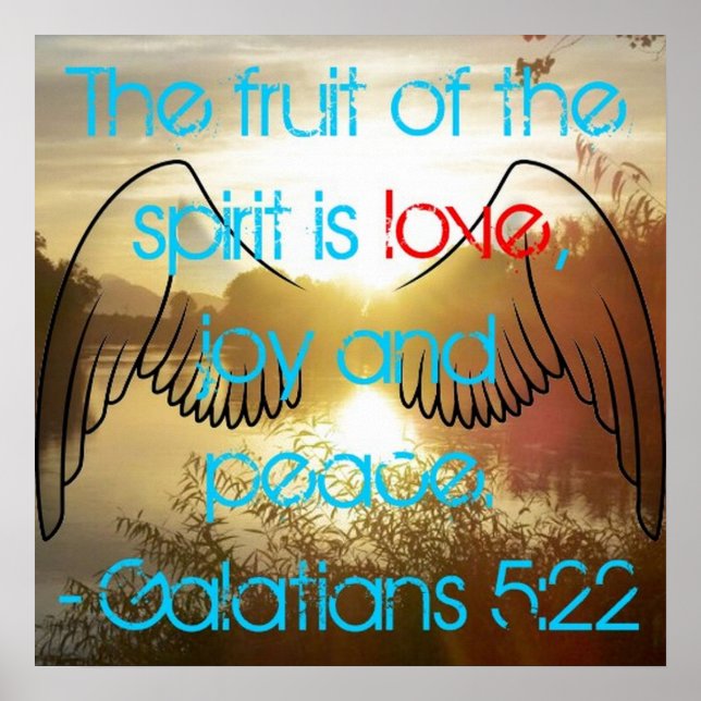 Póster Galatians 5:22 Poster (Frente)