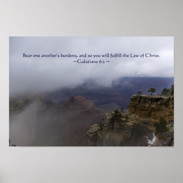 Póster Galatians 6:2 Poster (Frente)