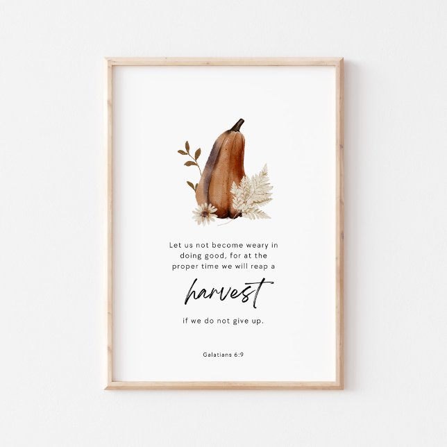 Póster Galatians 6:9 Scripture Harvest Christian (Subido por el creador)