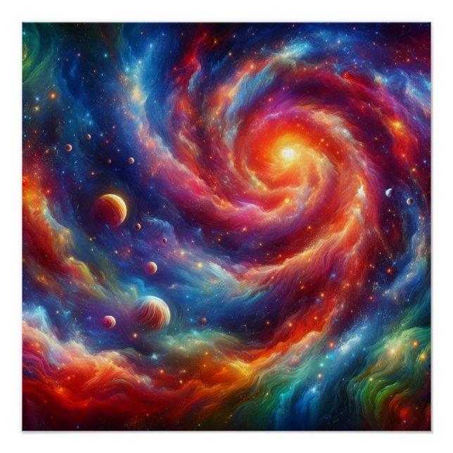 Póster Galaxia (Anverso)