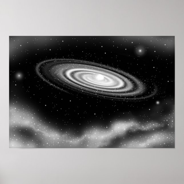 Póster Galaxia blanca eterna (Frente)