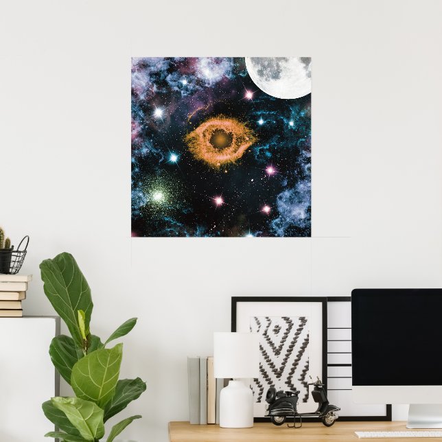 Póster Galaxia celeste Nebula Planeta Hubble Photo (Oficina en casa)