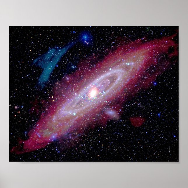 Póster Galaxia de Andrómeda Messier 31 Imagen Compuesta (Frente)