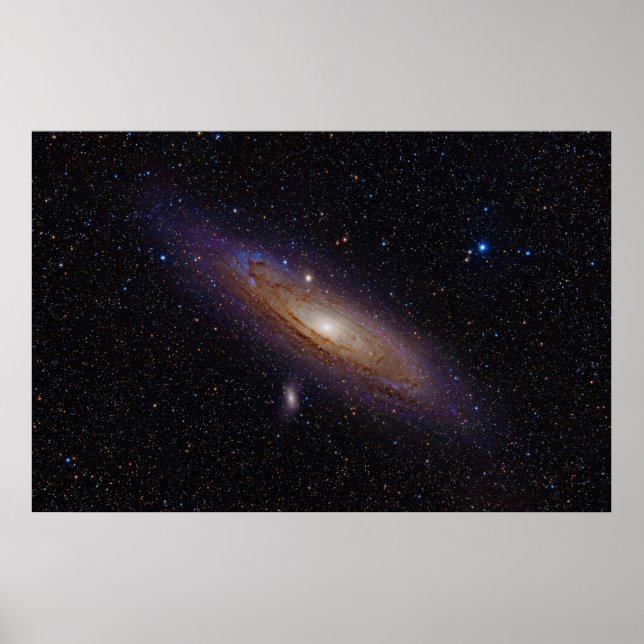 Póster Galaxia de Andromeda tomada con filtro alfa hidróg (Frente)