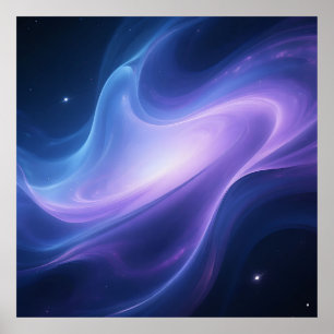 Póster Galaxia de Nebulosa Cósmica Abstracta
