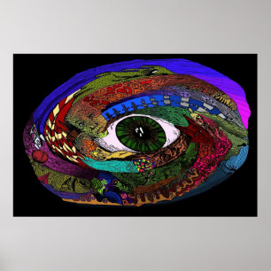 Póster Galaxia de Warp mental