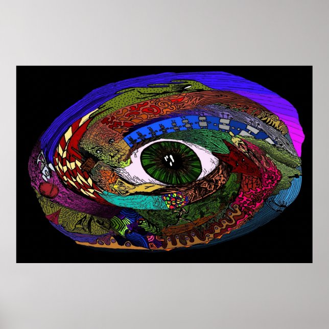 Póster Galaxia de Warp mental (Frente)