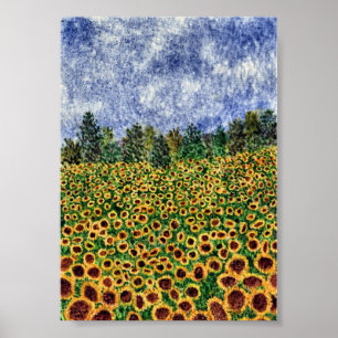 Póster "Galaxia del girasol" por Thom Glace