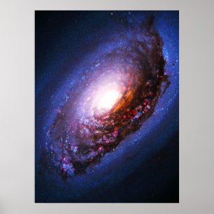 Póster Galaxia del ojo morado - 64 más sucios (M64)
