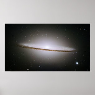 Póster Galaxia del sombrero, M 104, NGC 4594, IRAS