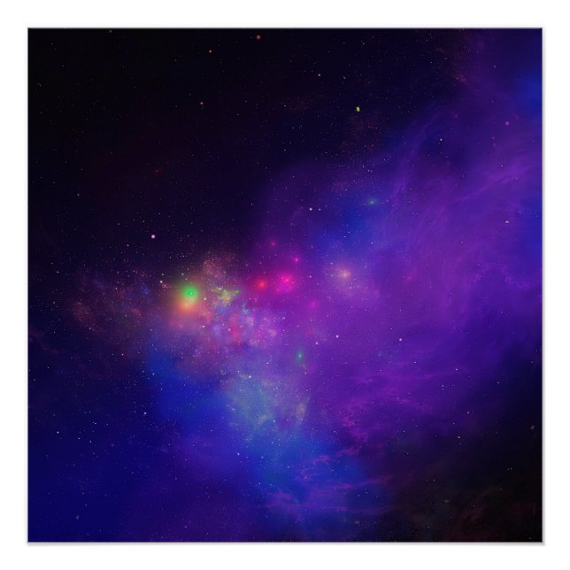 Póster Galaxia Espacio Profundo Glosario (Anverso)