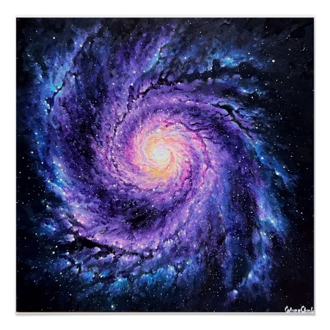 Póster Galaxia espiral (Anverso)