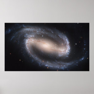 Póster Galaxia espiral con barras NGC 1300