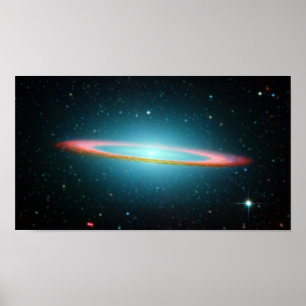 Póster Galaxia espiral de Sombrero NGC 4594