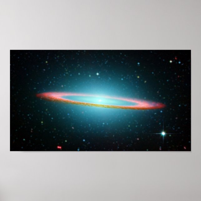 Póster Galaxia espiral de Sombrero NGC 4594