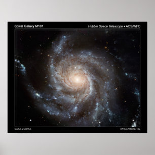 Póster Galaxia espiral M101