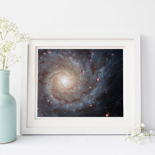 Póster Galaxia Espiral M74 10x8